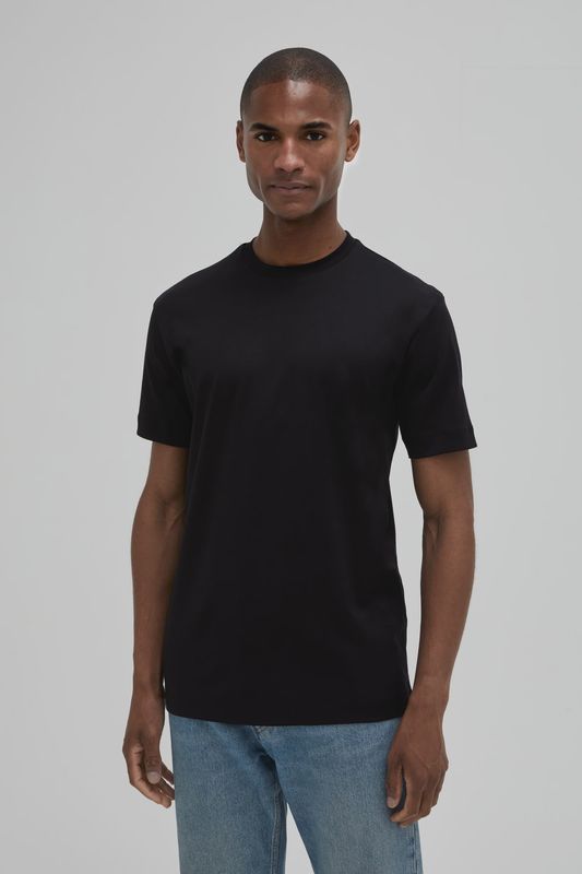 Valenza Interlock Supima T-Shirt | Zwart
