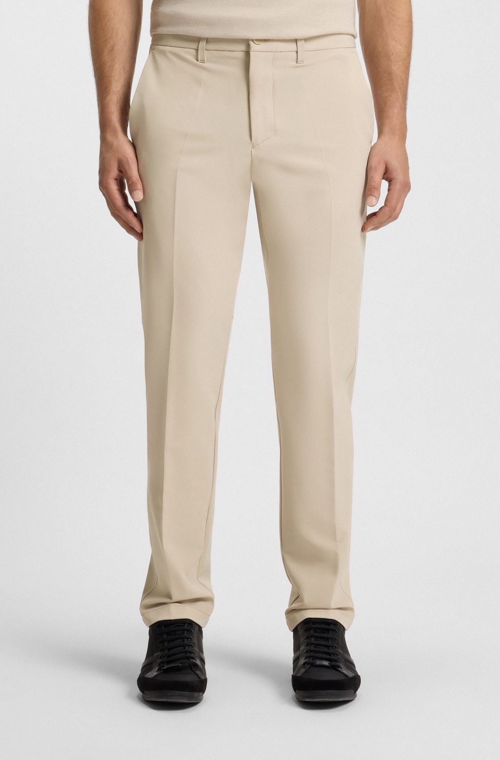 Hugo boss Technische slim-fit broek met in vier richtingen rekbare stof