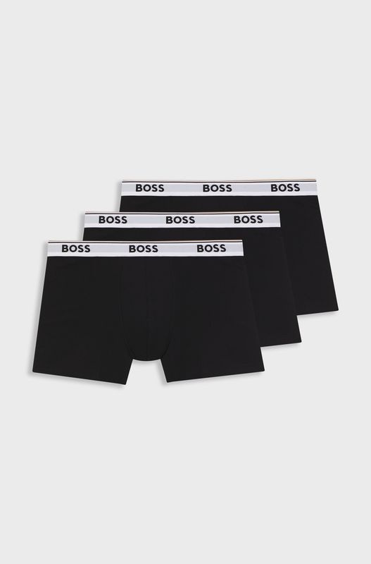 Hugo boss Set van drie boxershorts van stretchkatoen zwart wit
