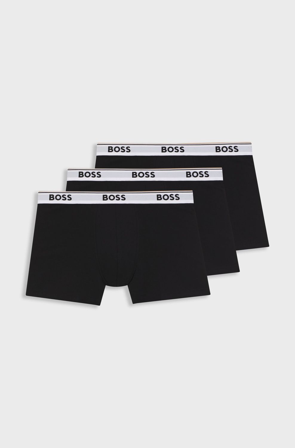 Hugo boss Set van drie boxershorts van stretchkatoen zwart wit