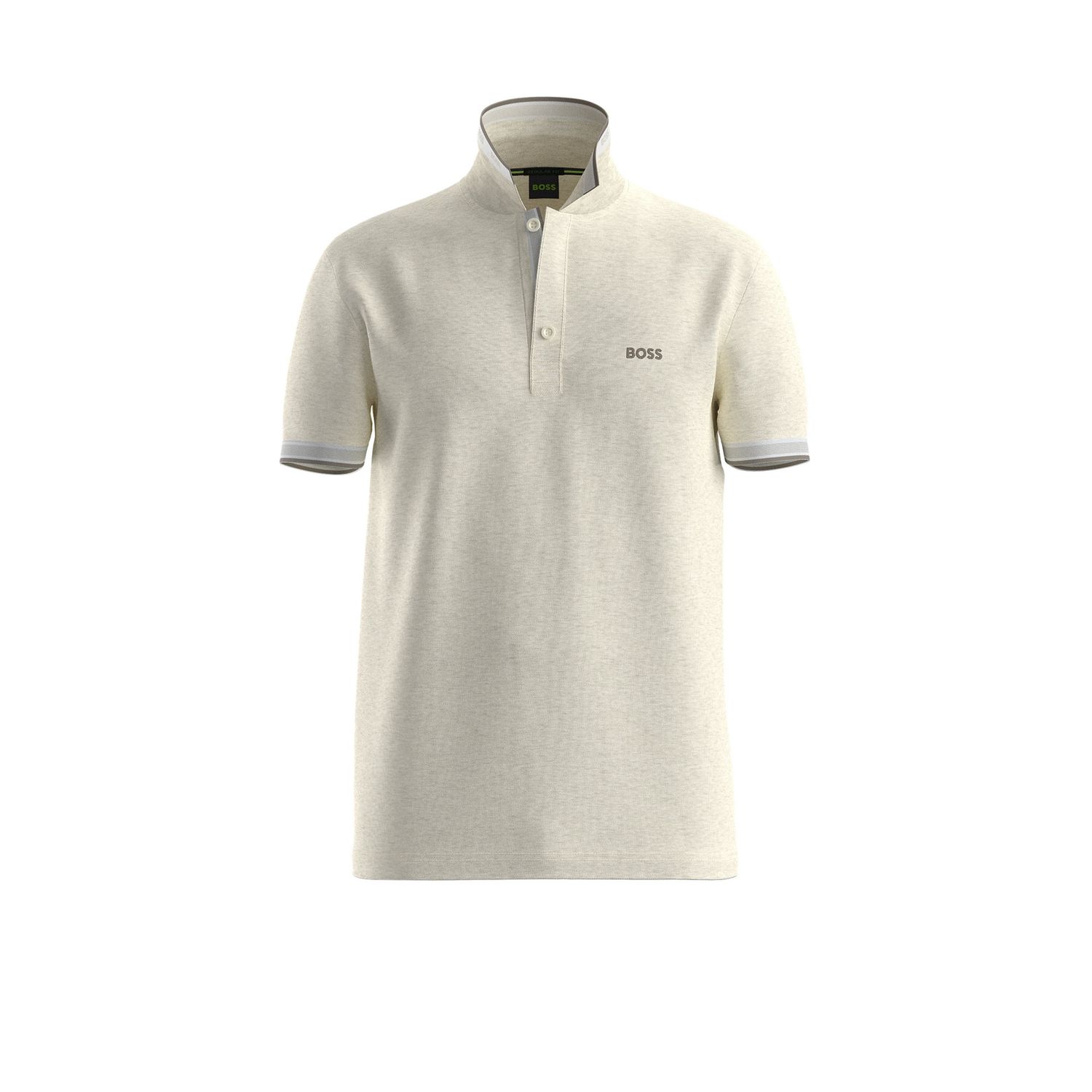 Hugo Boss paddy polo beige/wit