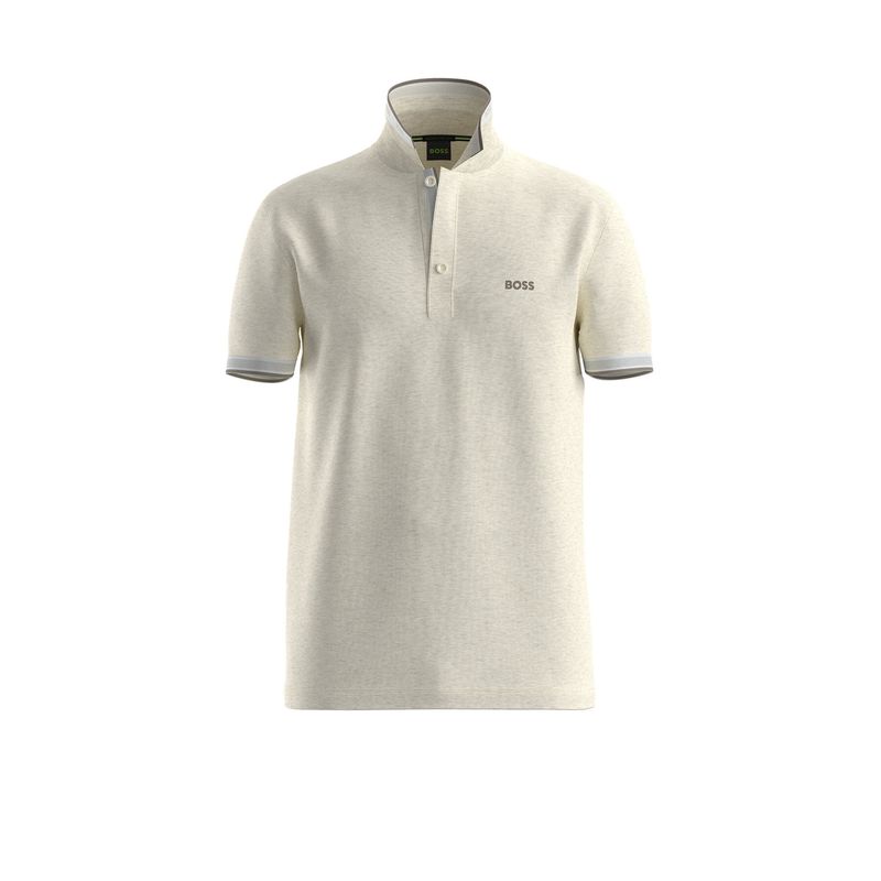 Hugo Boss paddy polo beige/wit