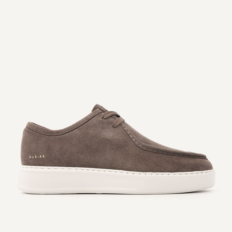 Nubikk Vick Ryan Grijze Suède Sneakers voor Heren