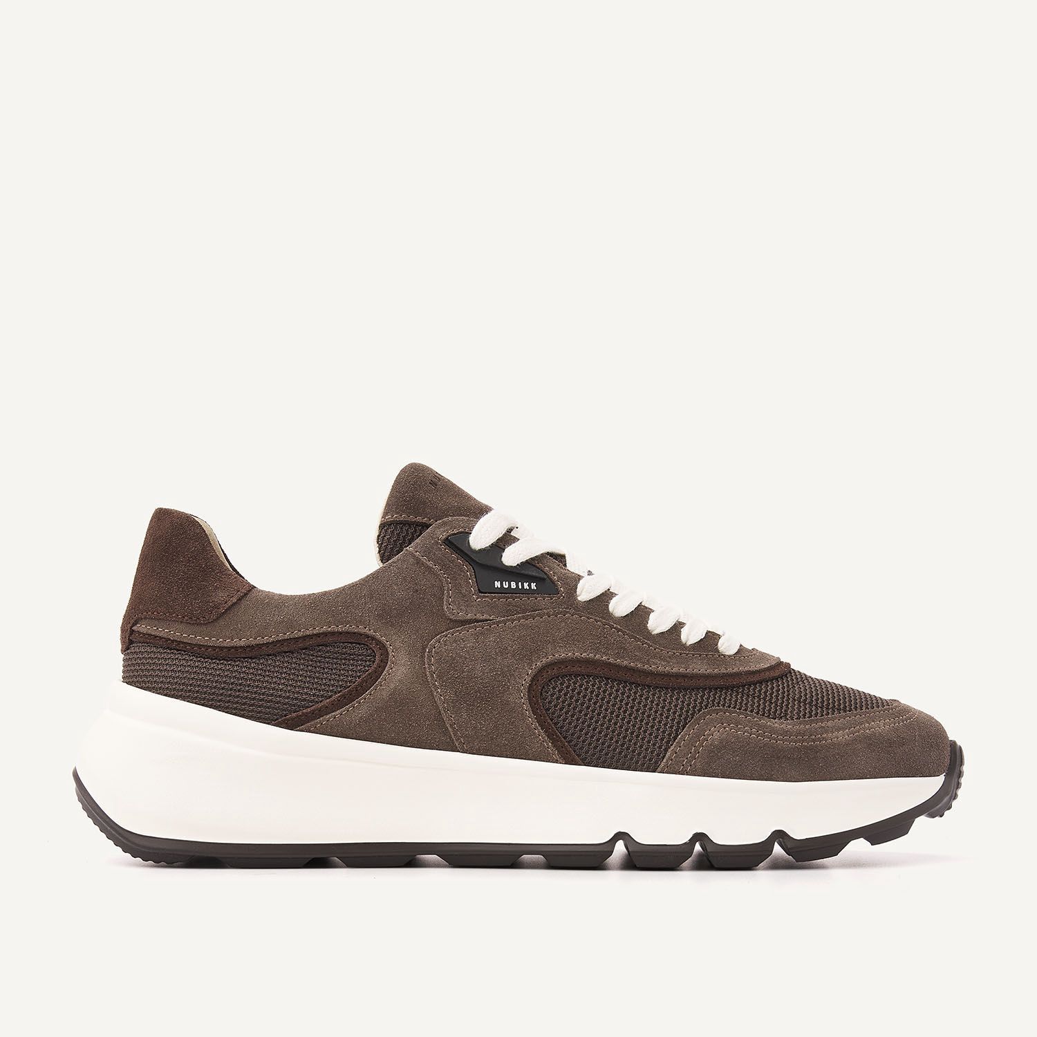 Nubikk  Luca Noa Bruine Suède Sneakers voor Heren