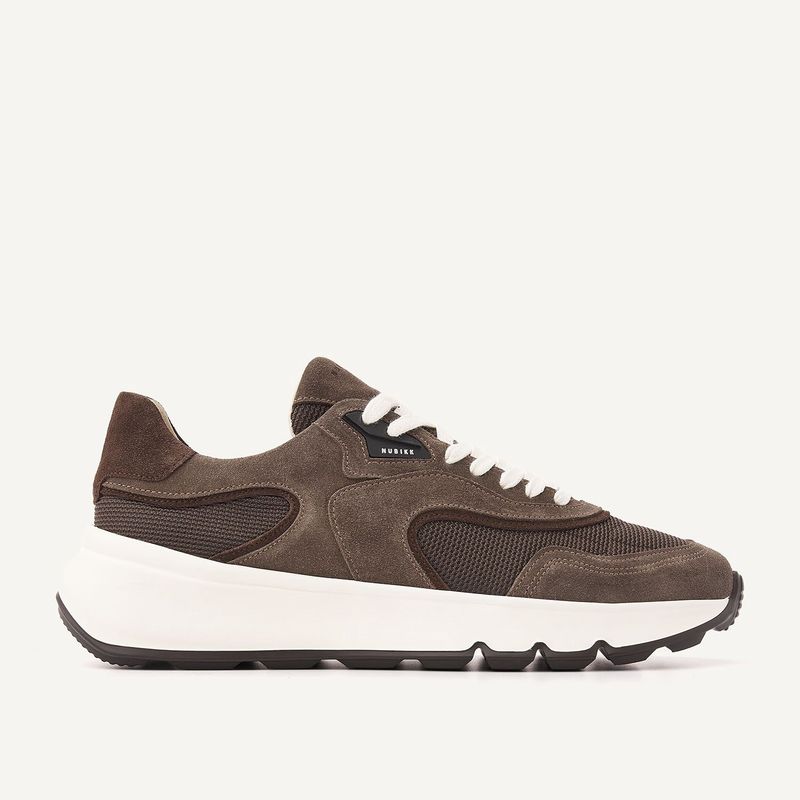 Nubikk  Luca Noa Bruine Suède Sneakers voor Heren