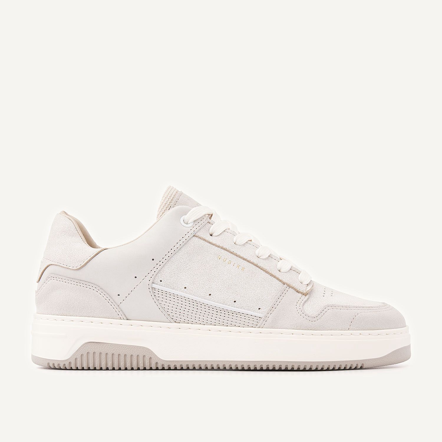 Nubikk Basket Courtside Witte Grijze Sneakers voor Heren
