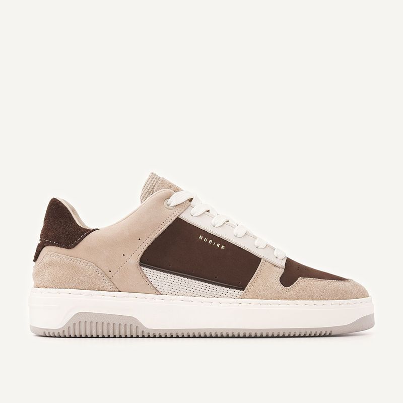 Nubikk Basket Courtside Bruine Sneakers voor Heren