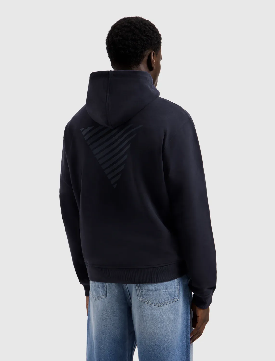 Pure path Essential Triangle Hoodie blauw