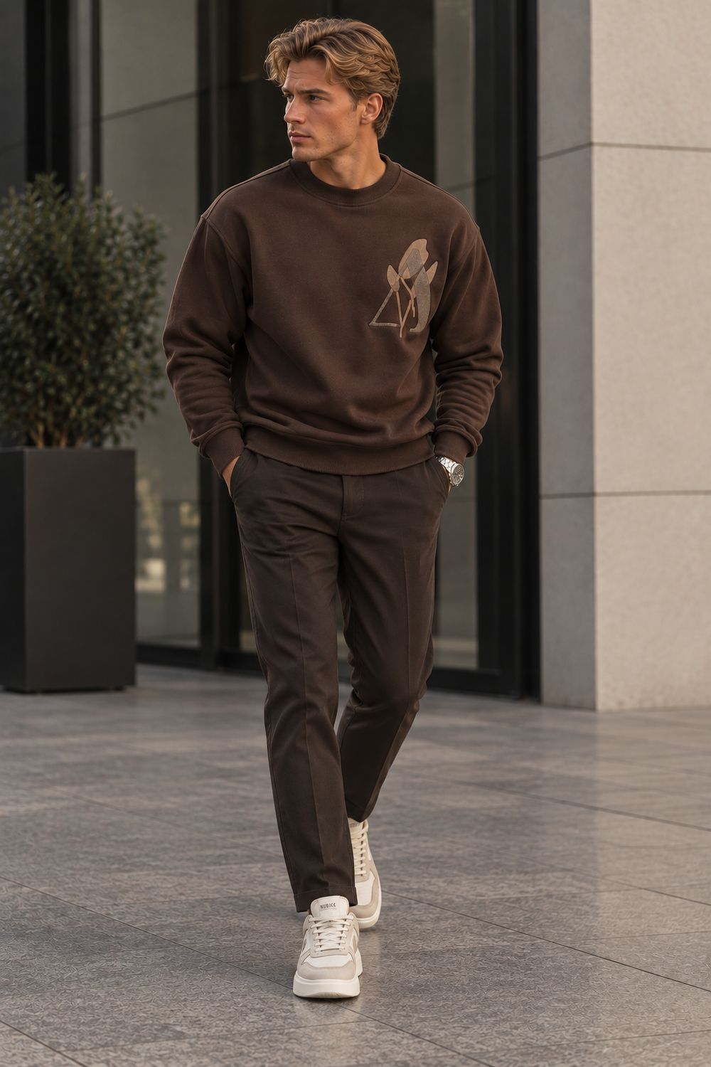 Aeden  phase sweater trui bruin