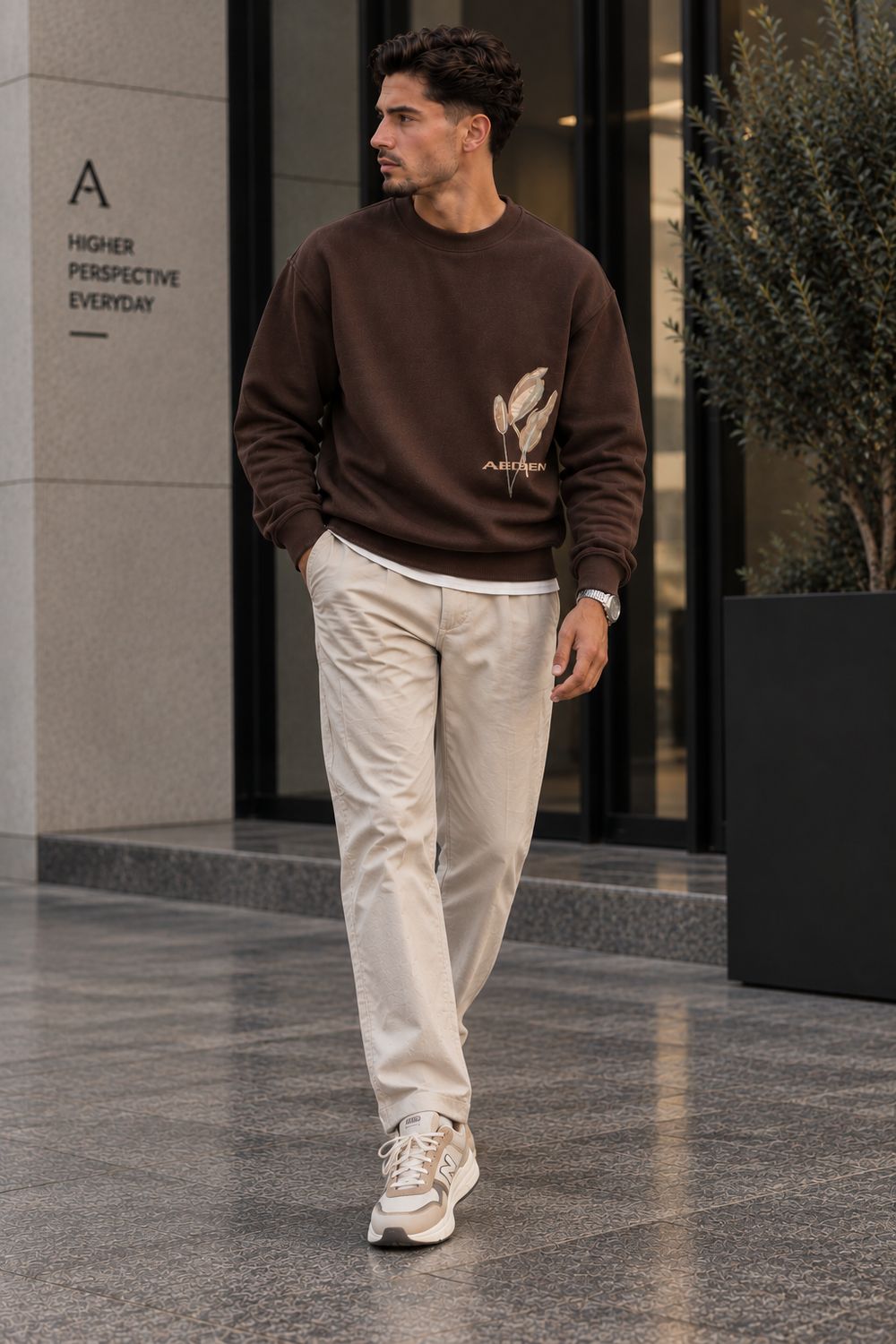Aeden Yves sweater bruin