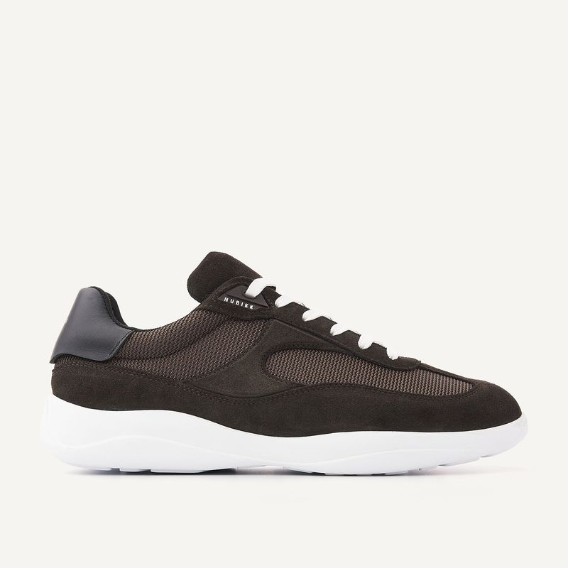Nubikk Denzel Dane Bruine Suède Sneakers voor Heren bruin