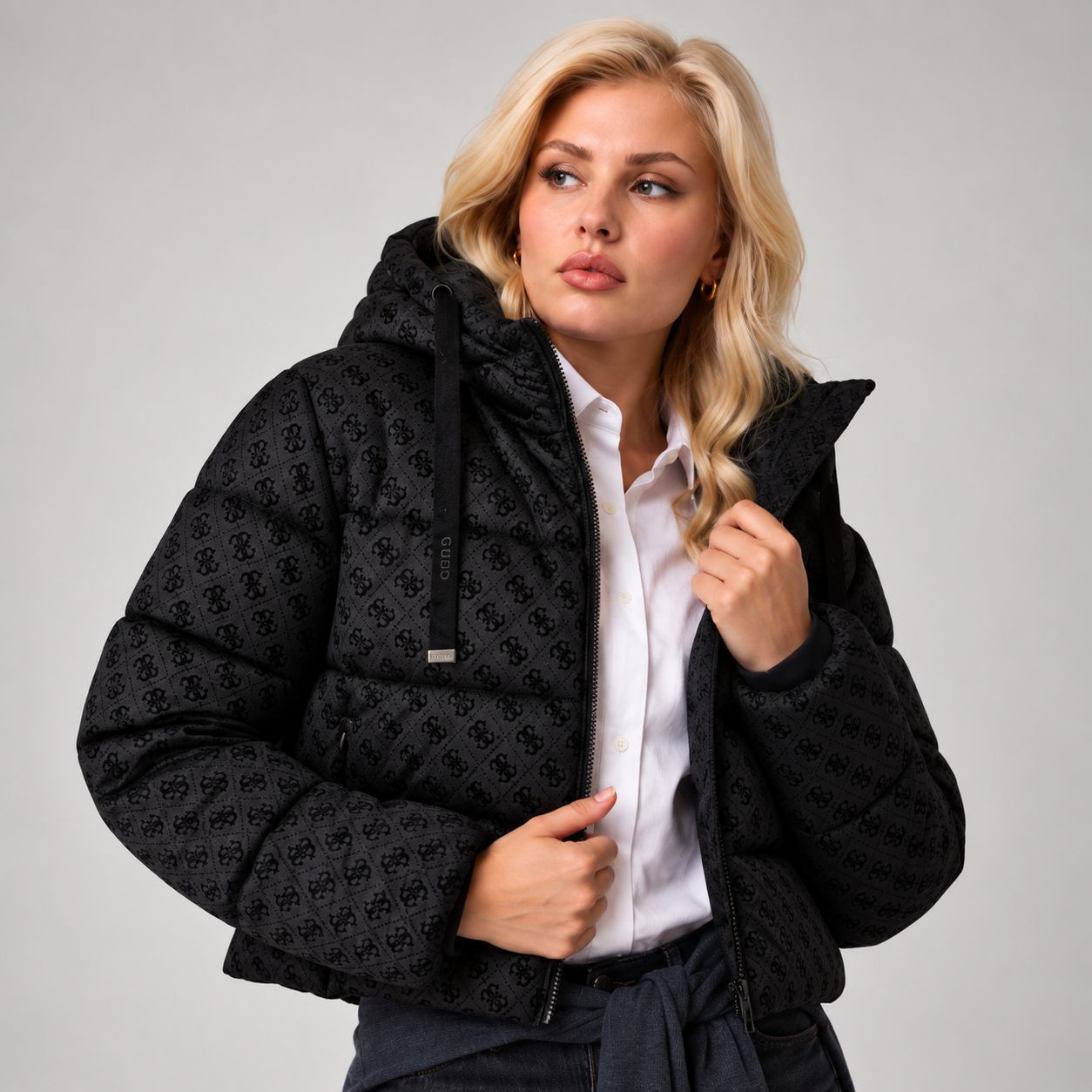GUESS Winter Pufferjack met 4G-logo