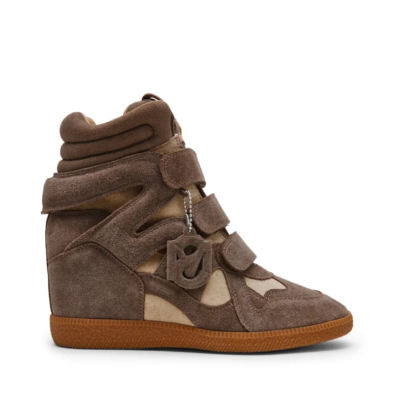Steve Madden Mavis Sneaker Taupe Suede