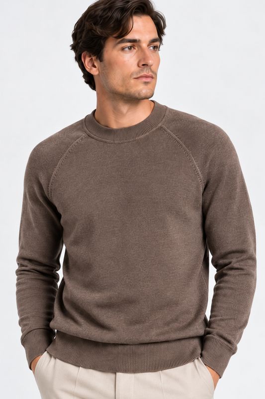 Markup Tortora Ronde Hals Trui – Taupe