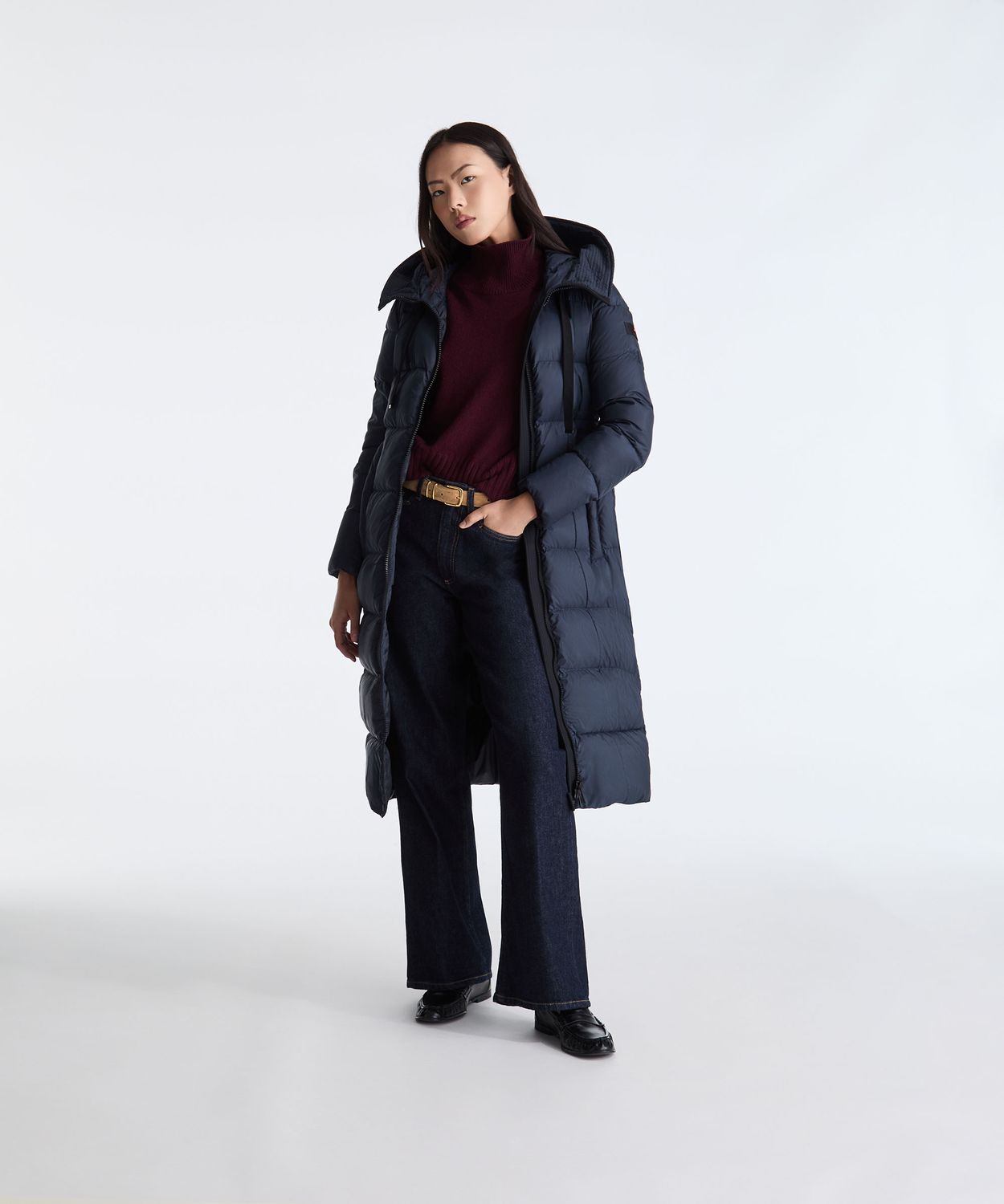Peuterey NUNKI MQN 02 Lange donsjasdonkerblauw