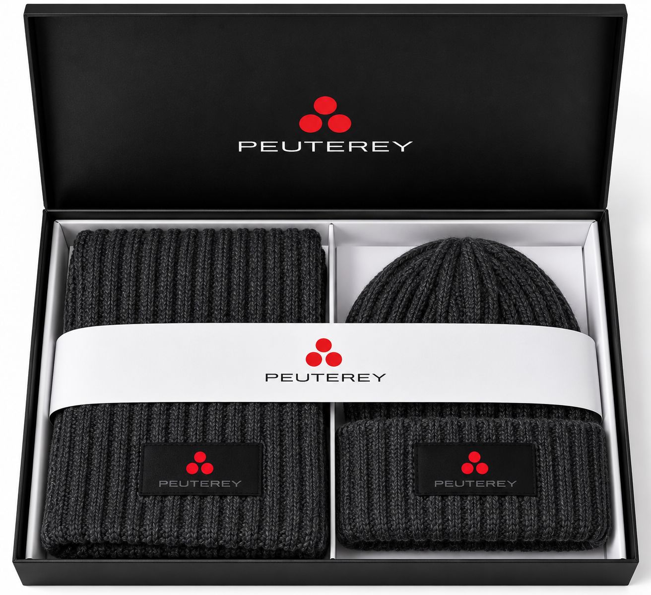 Peuterey Muts &amp; Sjaal Set – Antraciet