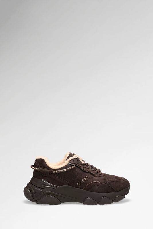 GUESS Sneakers met Bont – Bruin