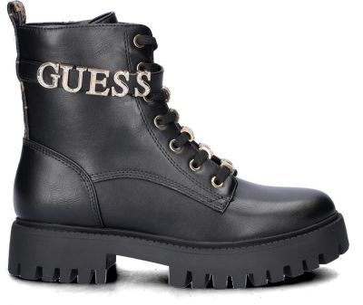 Guess dameslaarzen met veters Ficki zwart