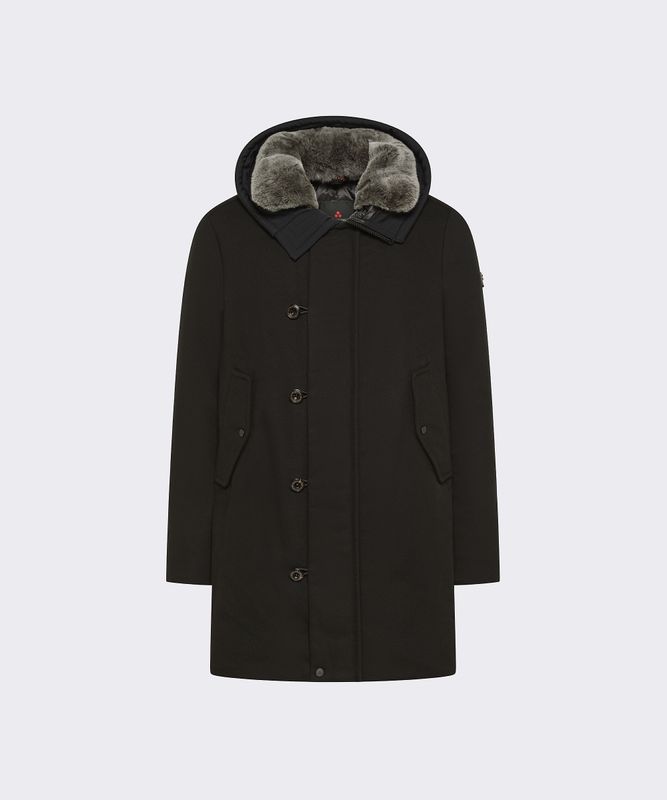 Peuterey KASA KI 04 Functionele parka met bontrand zwart