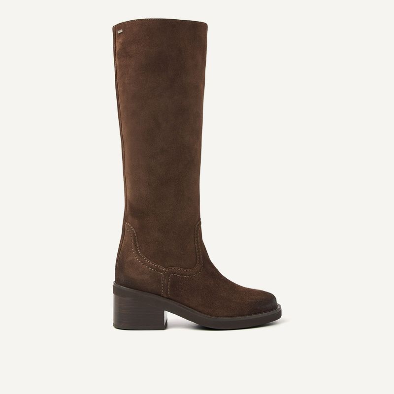 Cassy Boot Donkerbruin Suède Boots voor Dames
