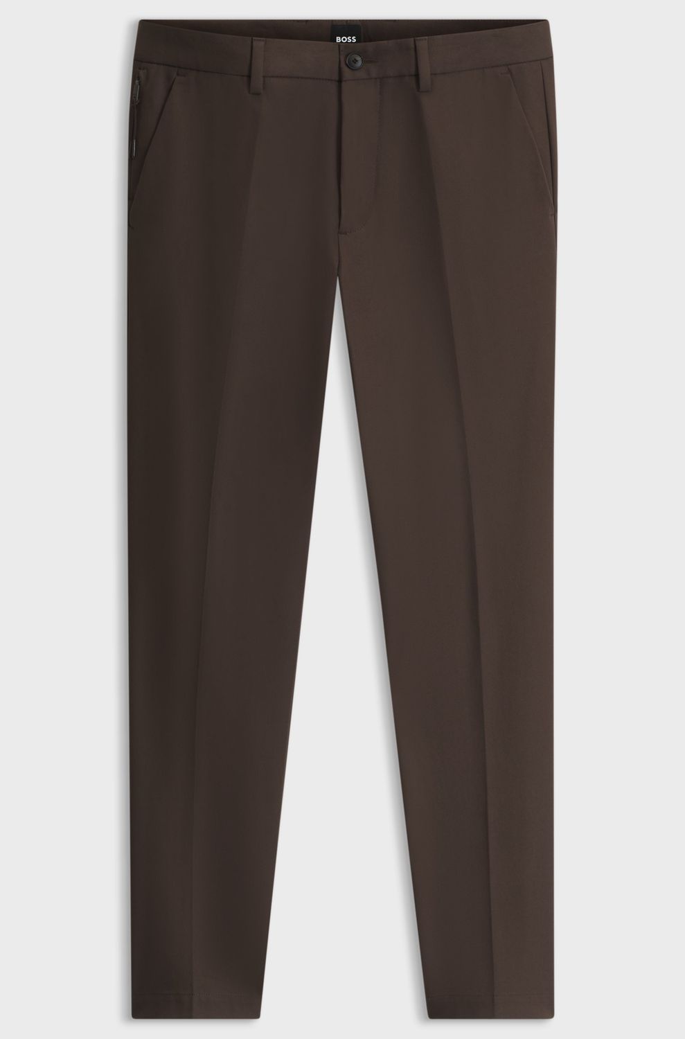 Hugo Boss Slim-fit broek met stretch bruin