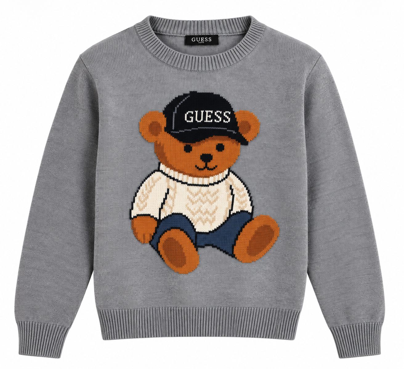 GUESS Teddy Trui – Grijs
