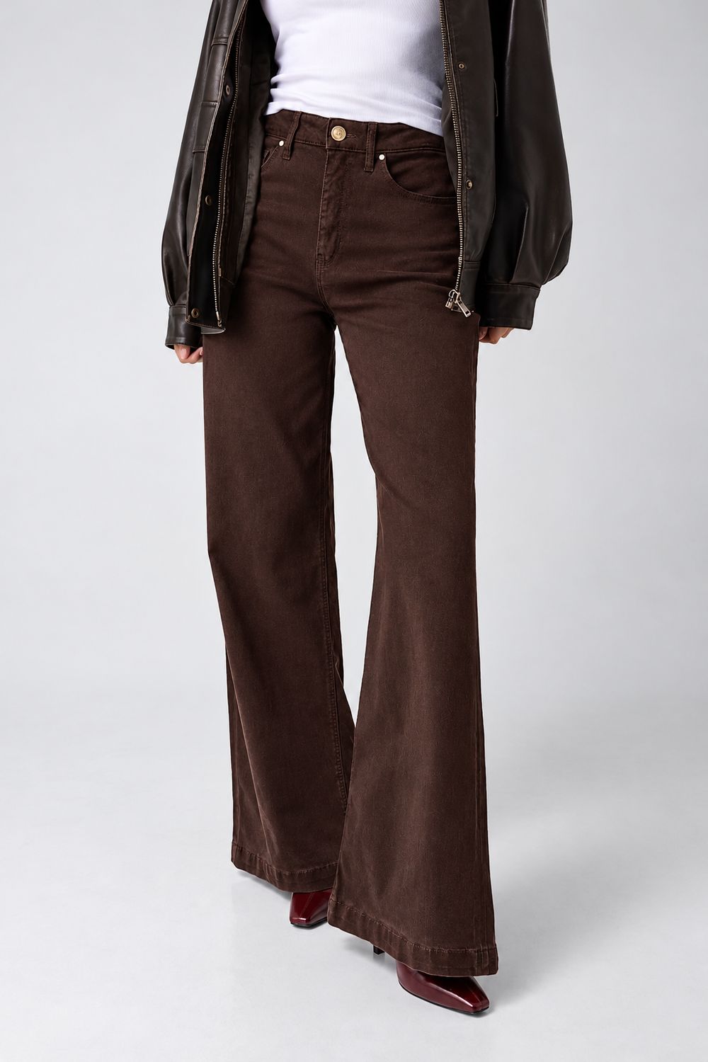 GUESS Jeans met Brede Pijpen – Bruin