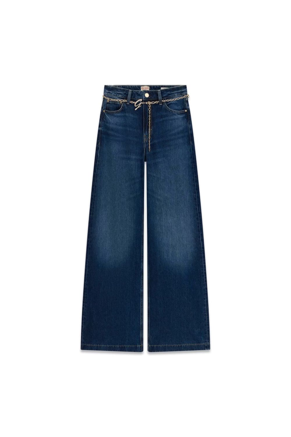 Guess jeans met wijde pijpen blauw