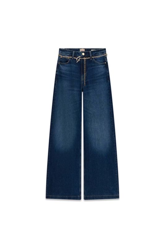 Guess jeans met wijde pijpen blauw