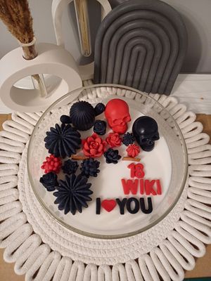 Duża świeca w szkle personalizowana