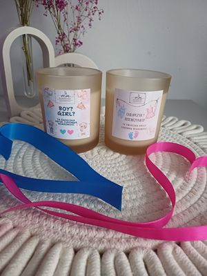 Świeca z wosku sojowego Gender reveal