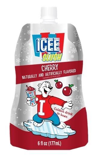 Icee Slush Red Cherry 6 fl oz Pouches - 12 Pack