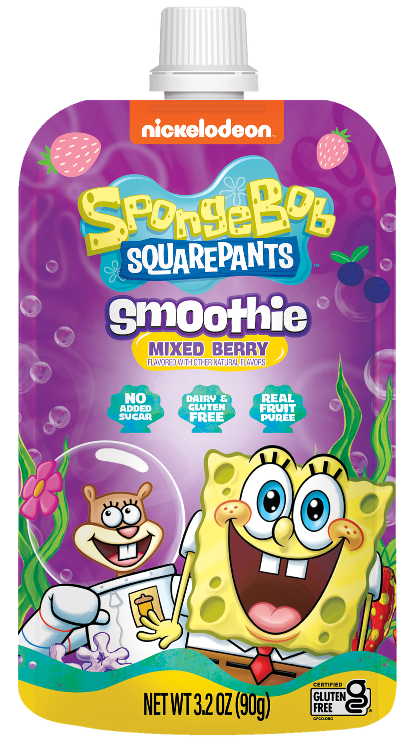 Sponge Bob Smoothie-  Mixed Berry- 12 Pack