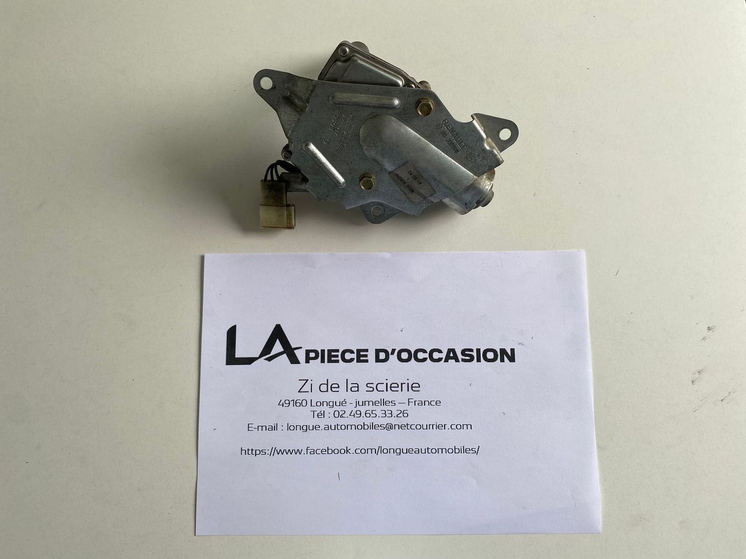 MOTEUR  D'ESSUIE GLACE ARRIERE  POUR RENAULT KANGOO PHASE 1 - 7700308806