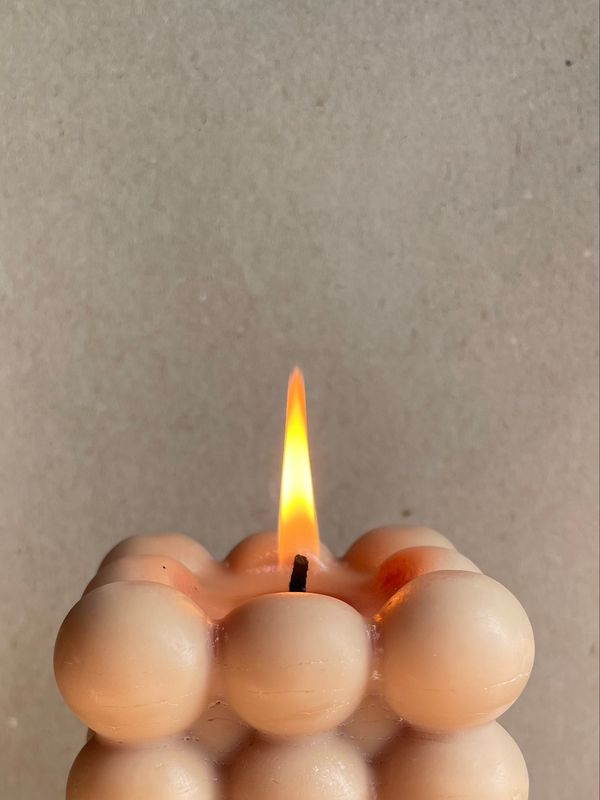 Bougie Bubble - Non Parfumée Brun