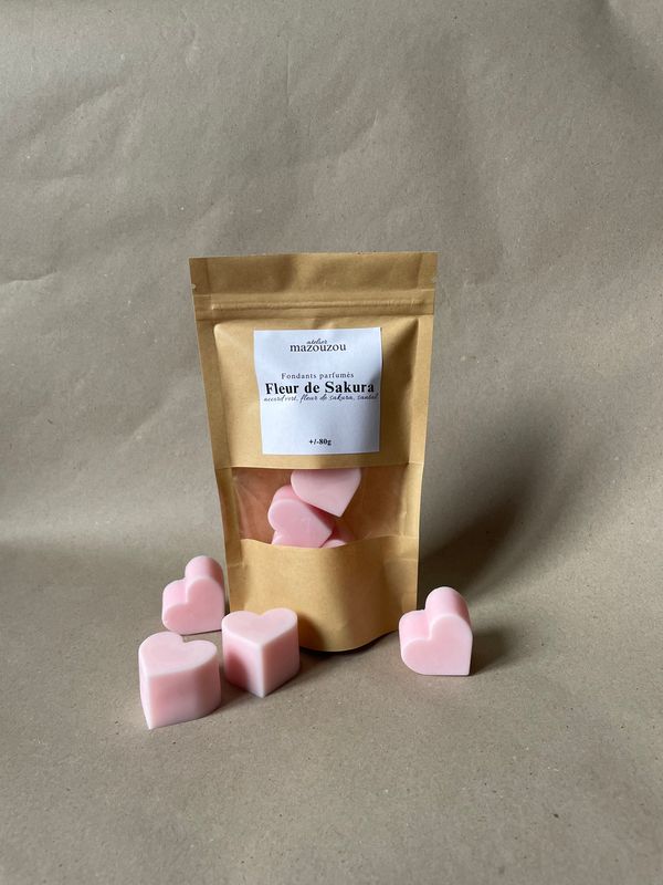 Fondants parfumés Fleur de Sakura par 4