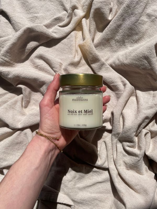 Bougie Noix et Miel 150g