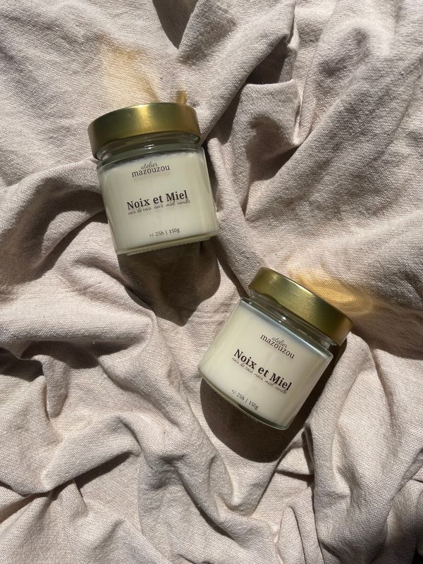 Bougie Noix et Miel 150g