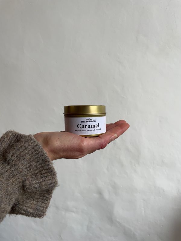 Bougie parfumée - Caramel 100g