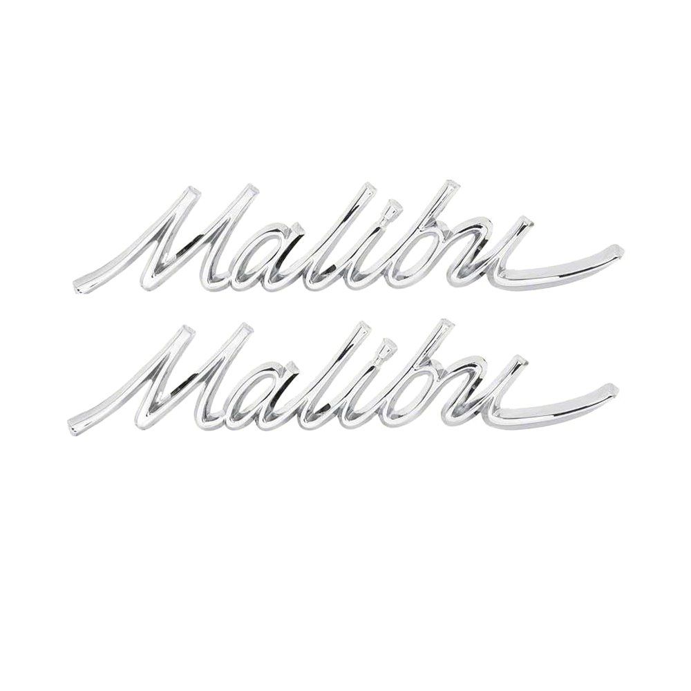 1966-67 Chevelle "Malibu" Quarter Panel Emblems - Pair