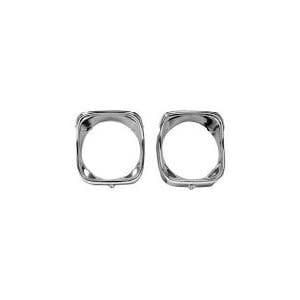 1968 Chevelle Chrome head Lamp Bezels Pair LH