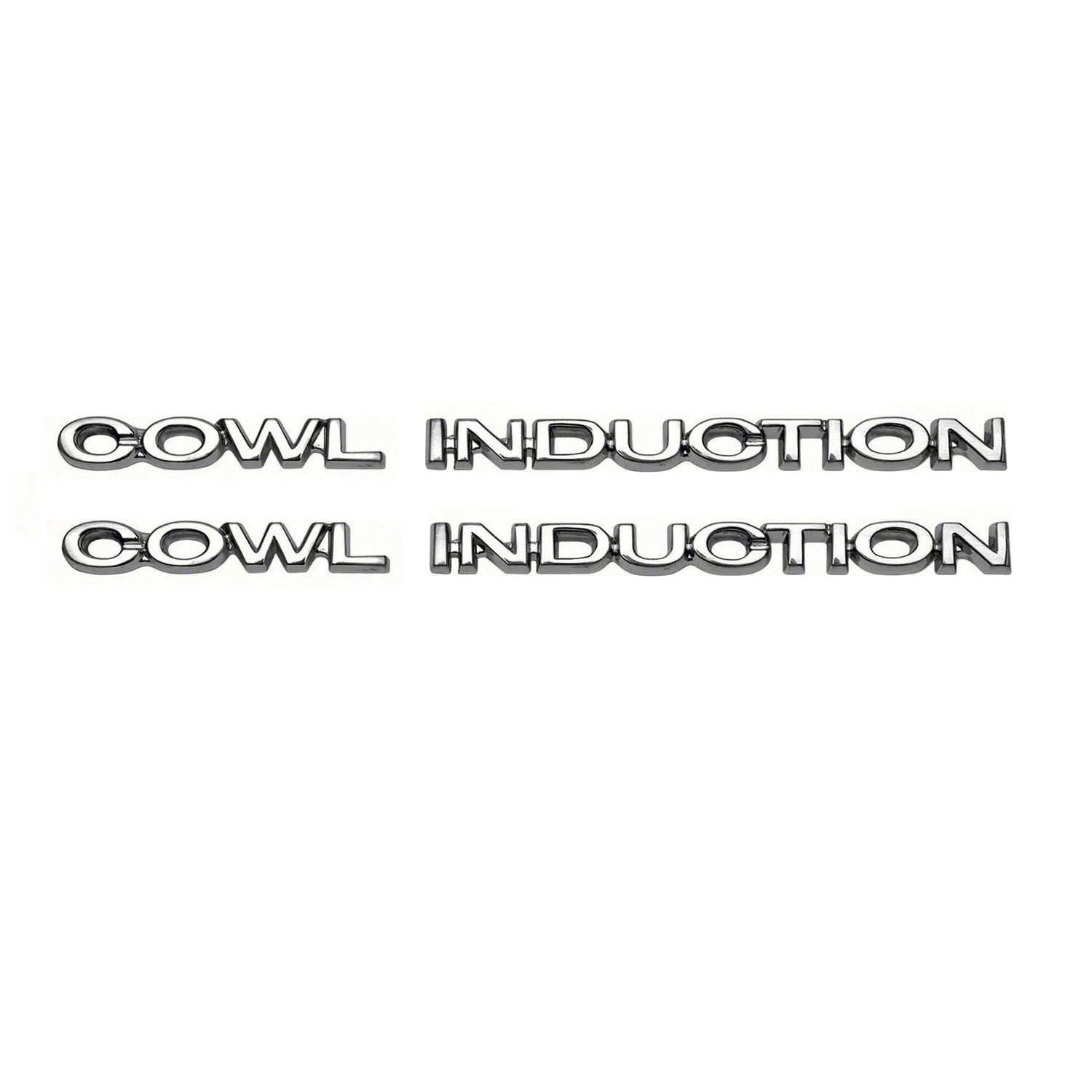 Cowl Induction Hood Emblems - 4-pc Kit