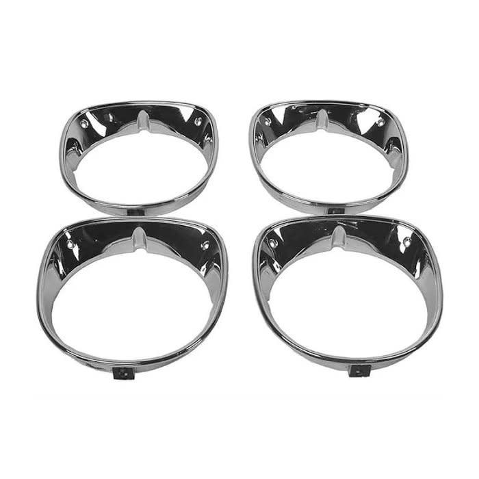 1970 Chevelle Chrome Headlight Bezel Set 4-Piece Kit