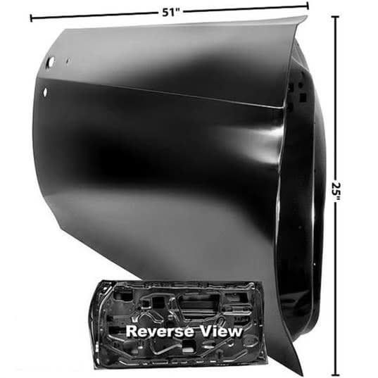 1970-72 Chevelle RH Door Shell