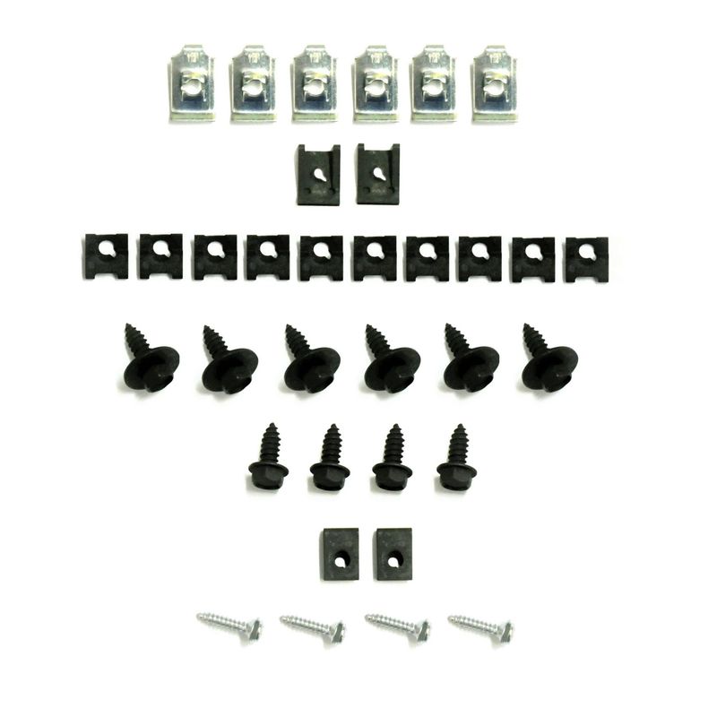 1970 Chevelle Fender Extension Hardware, 34-Piece Kit.