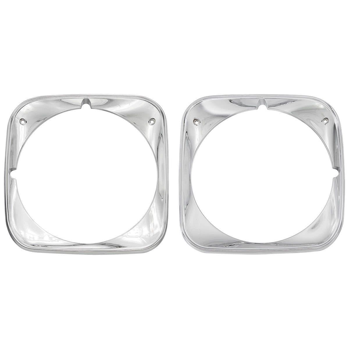 1971 Chevelle Chrome Headlight Bezels -Pair