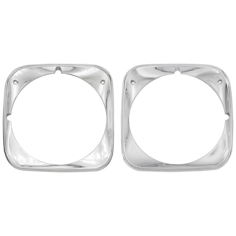 1971 Chevelle Chrome Headlight Bezels -Pair