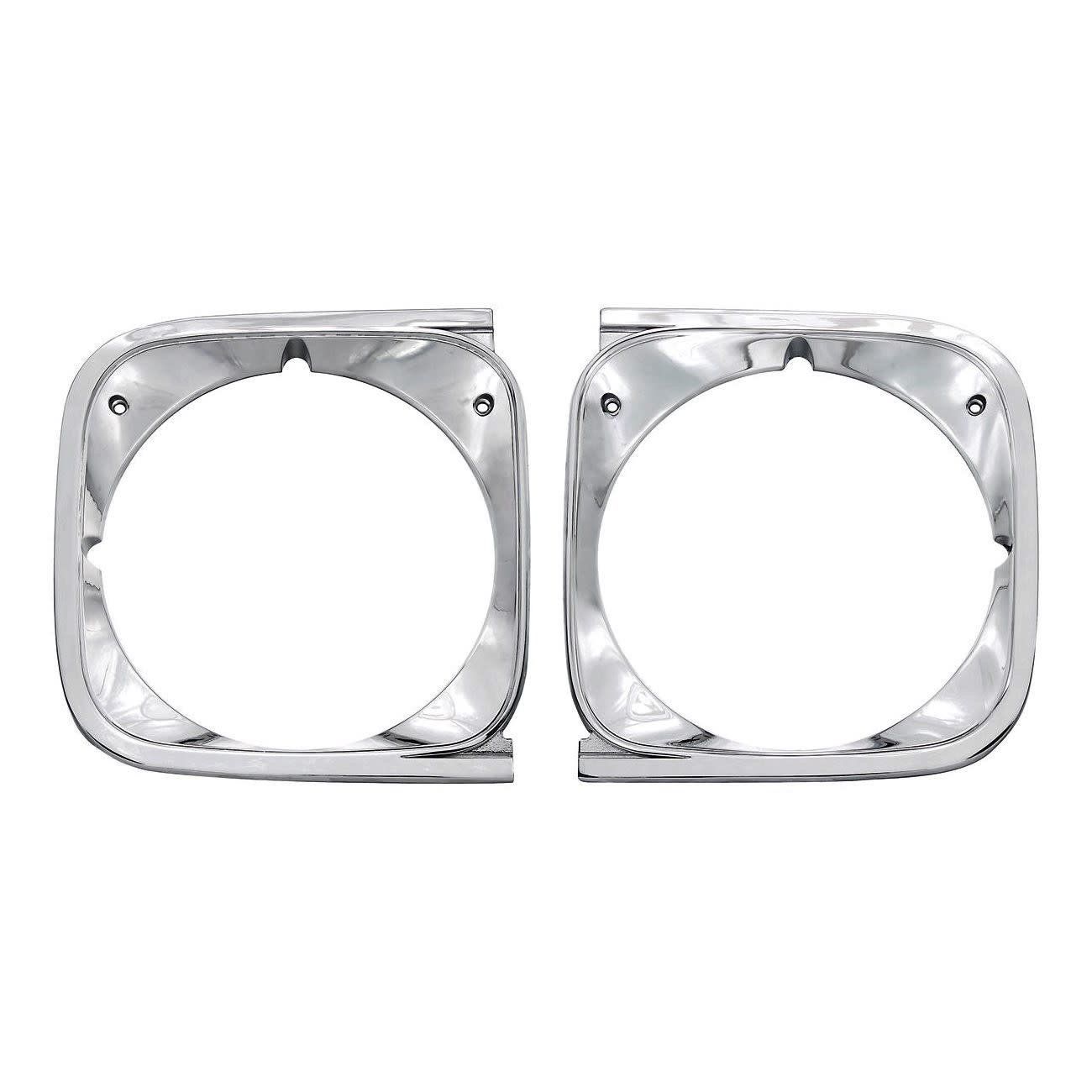 1972 Chevelle Chrome Headlight Bezels - Pair