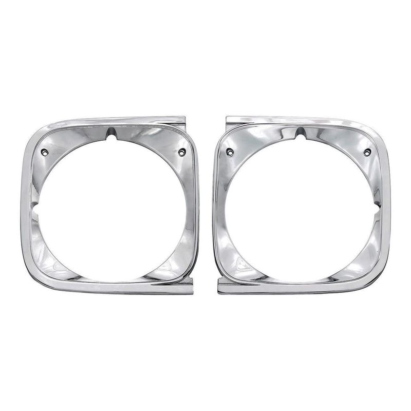 1972 Chevelle Chrome Headlight Bezels - Pair