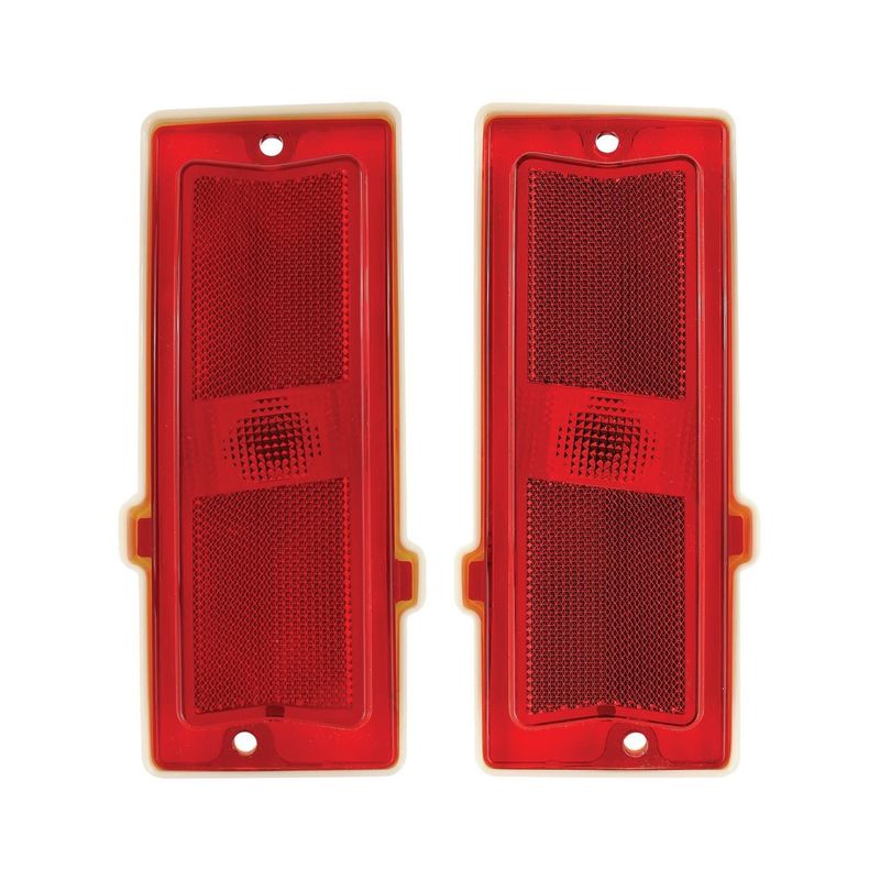 1970-72 Chevelle Rear Quarter Side Marker Red Lens  (PAIR)